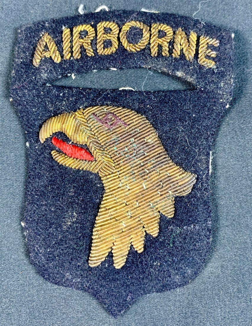 WW2 WWII British Made 101st Airborne Bullion Patch (1 of 4)