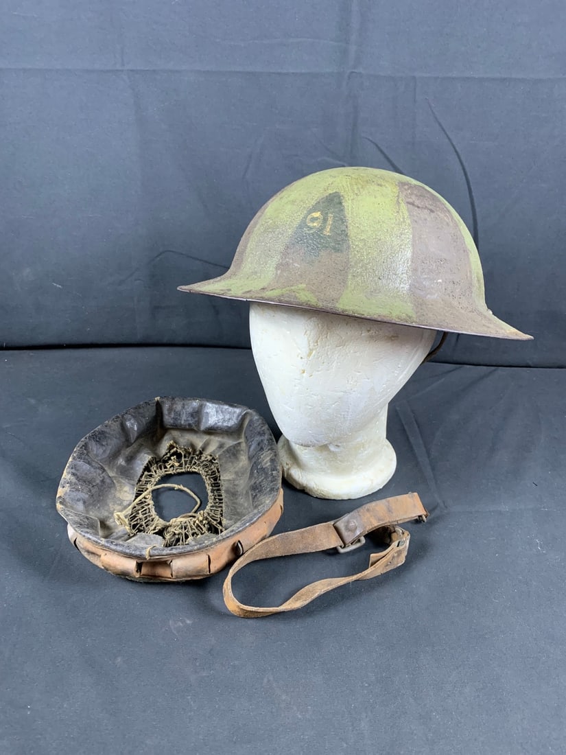 WW1 WWI 91st Infantry division camo M1917 Helmet. (1 of 10)