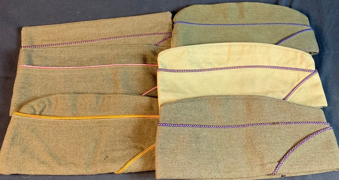 Mixed lot of WW2 WWII overseas Garrison caps (1 of 4)