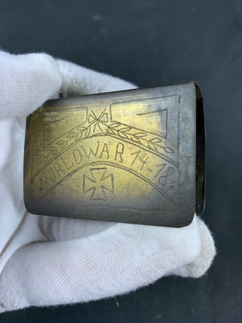 WW1 Trench Art Match Holder (1 of 3)