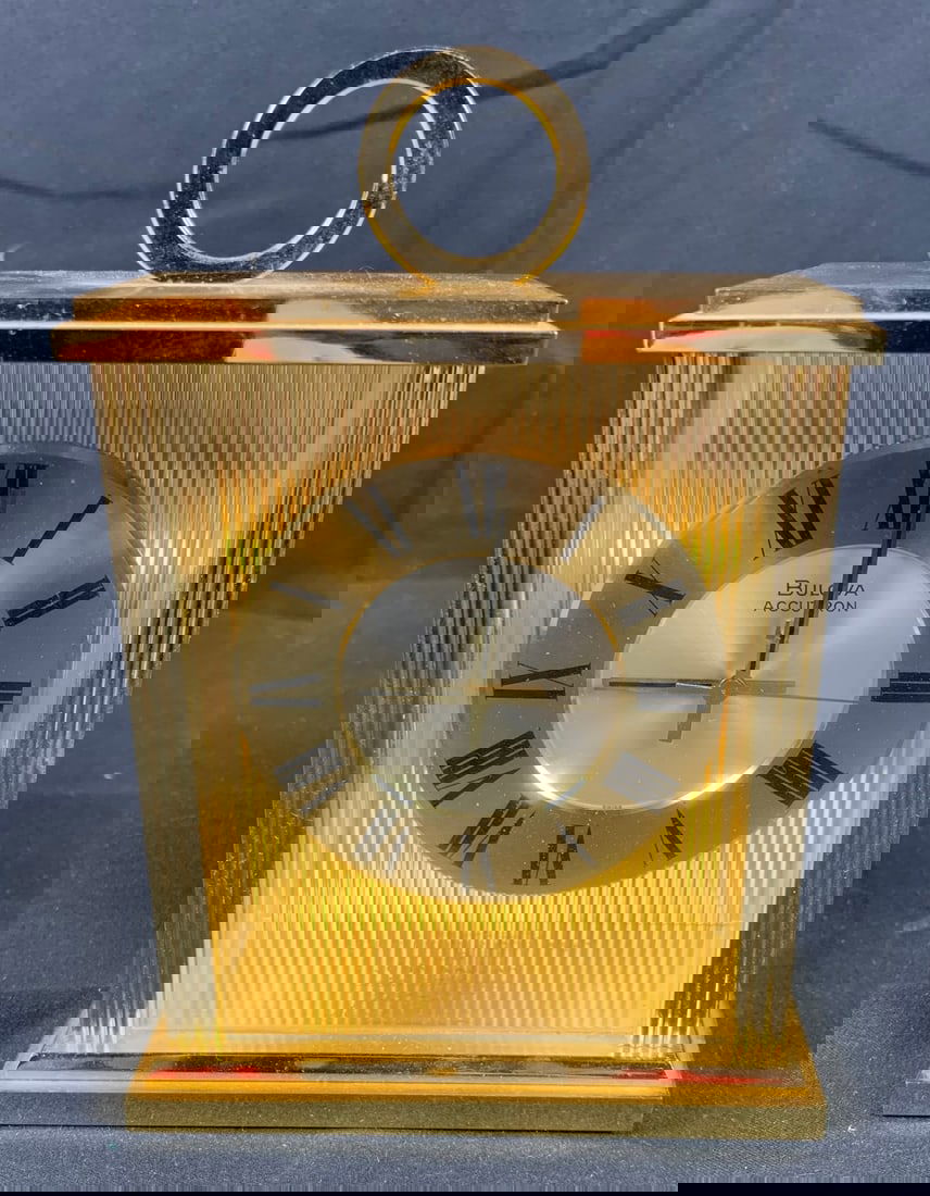 Rare 1970s FORD Bulova Accutron Desk clock Named to Ford Mustang Prototype Designer John Najjar (1 of 8)