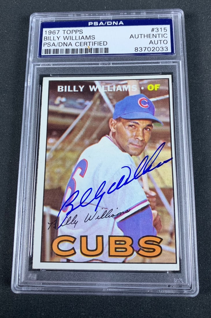 1967 Topps Billy williams Authentic Autographed card (1 of 2)