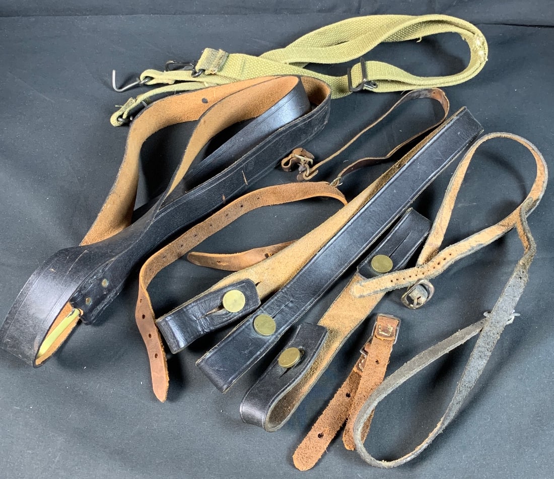Mixed lot of WW2 WWII slings and straps for field gear. (1 of 11)