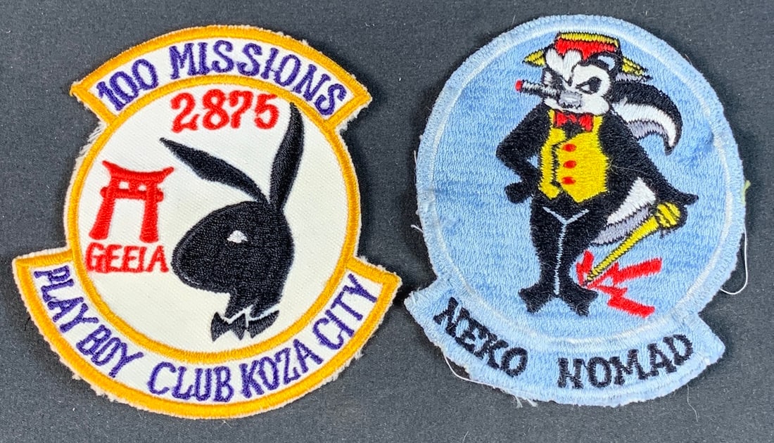 Original Vietnam Era US Air Force Japanese Made 2875th GEEIA Squadron patch lot (1 of 5)
