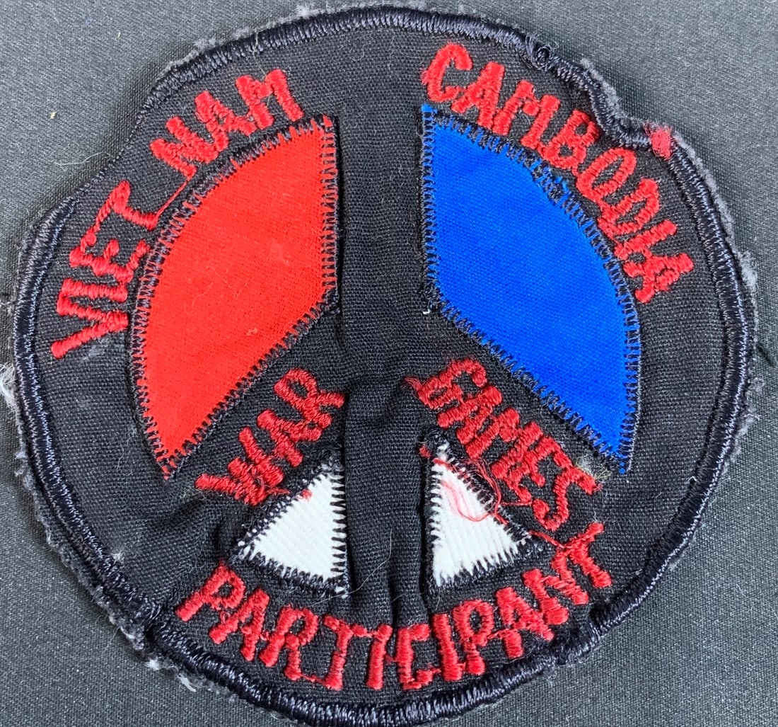 Original Vietnam era Vietnamese Made Vietnam cambodia war games participant patch: 3"