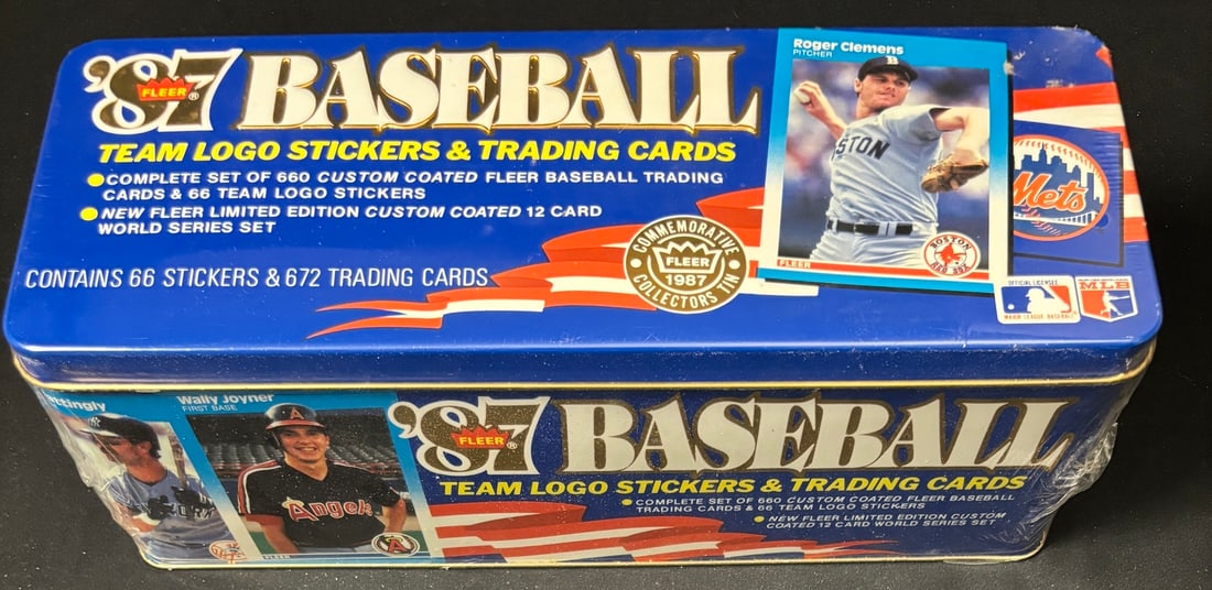 1987 Fleer Baseball Set in sealed Tin (1 of 1)