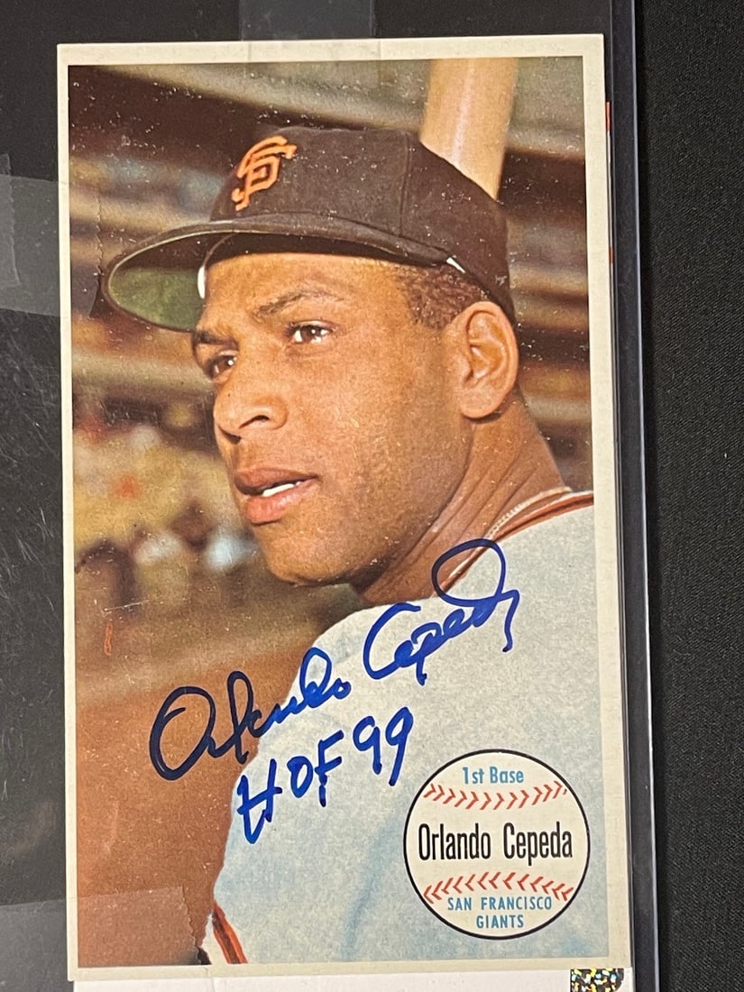 1964 Topps Giant Orlando Cepeda Signed with COA (1 of 1)
