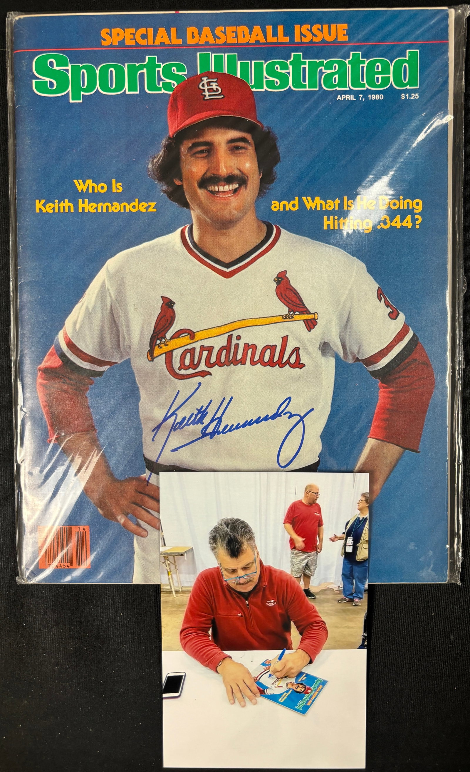 1980 Sports Illustrated Keith Hernendez Signed In-Person (1 of 1)