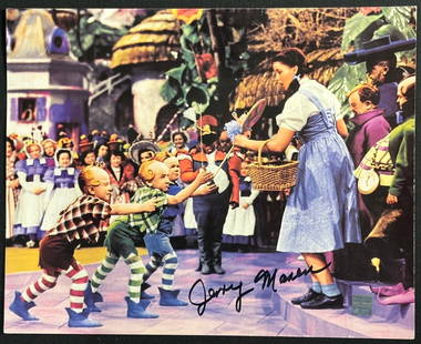 Wizard of Oz Signed 8x10 - Jerry Maren Signed: Obtained in-person