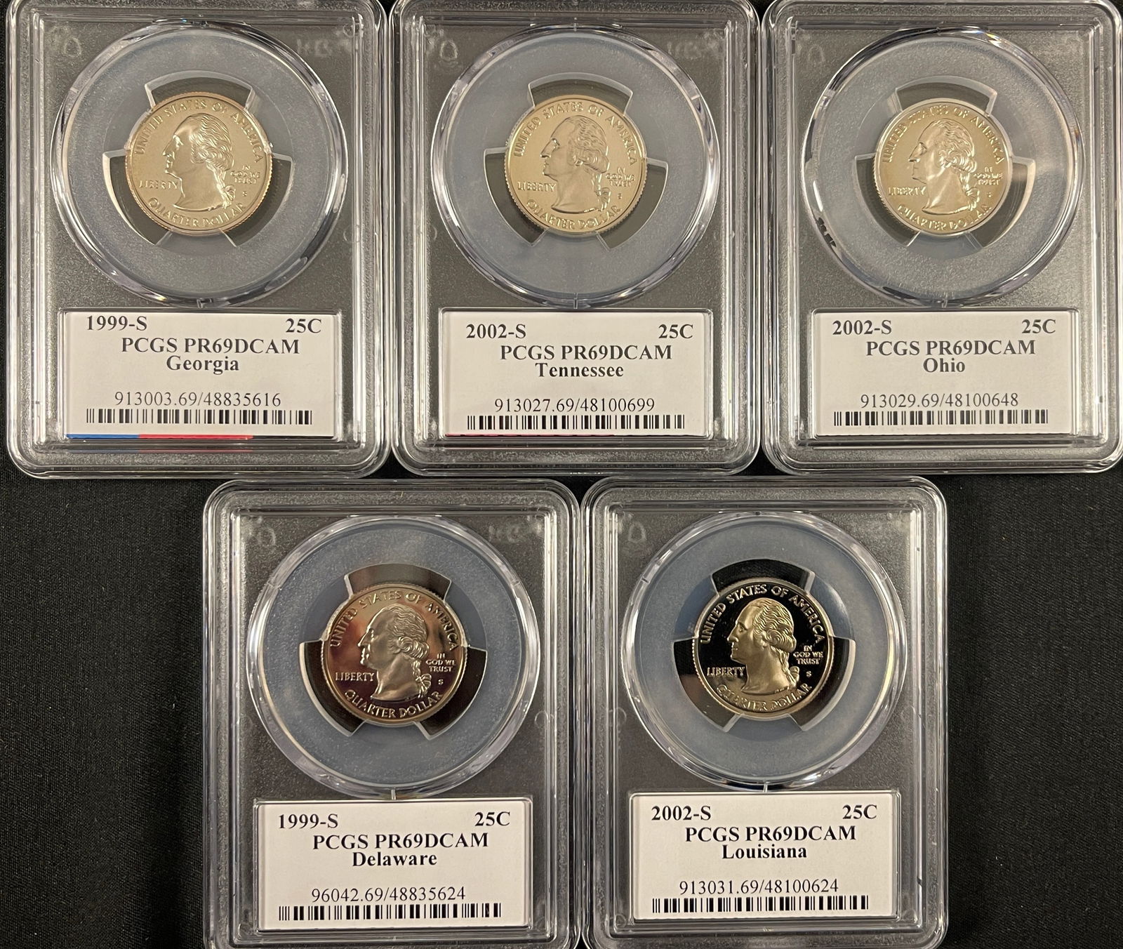 PCGS Graded State Quarters Lot - 5 (1 of 1)