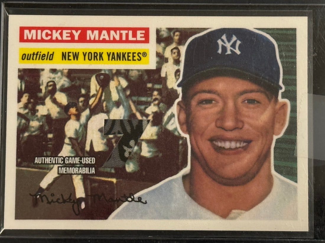 2007 Topps Mickey Mantle Game Used Memorabilia Patch Card (1 of 2)