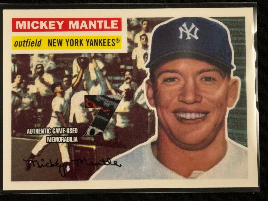 2007 Topps Mickey Mantle Game Used Memorabilia Patch Card (1 of 2)