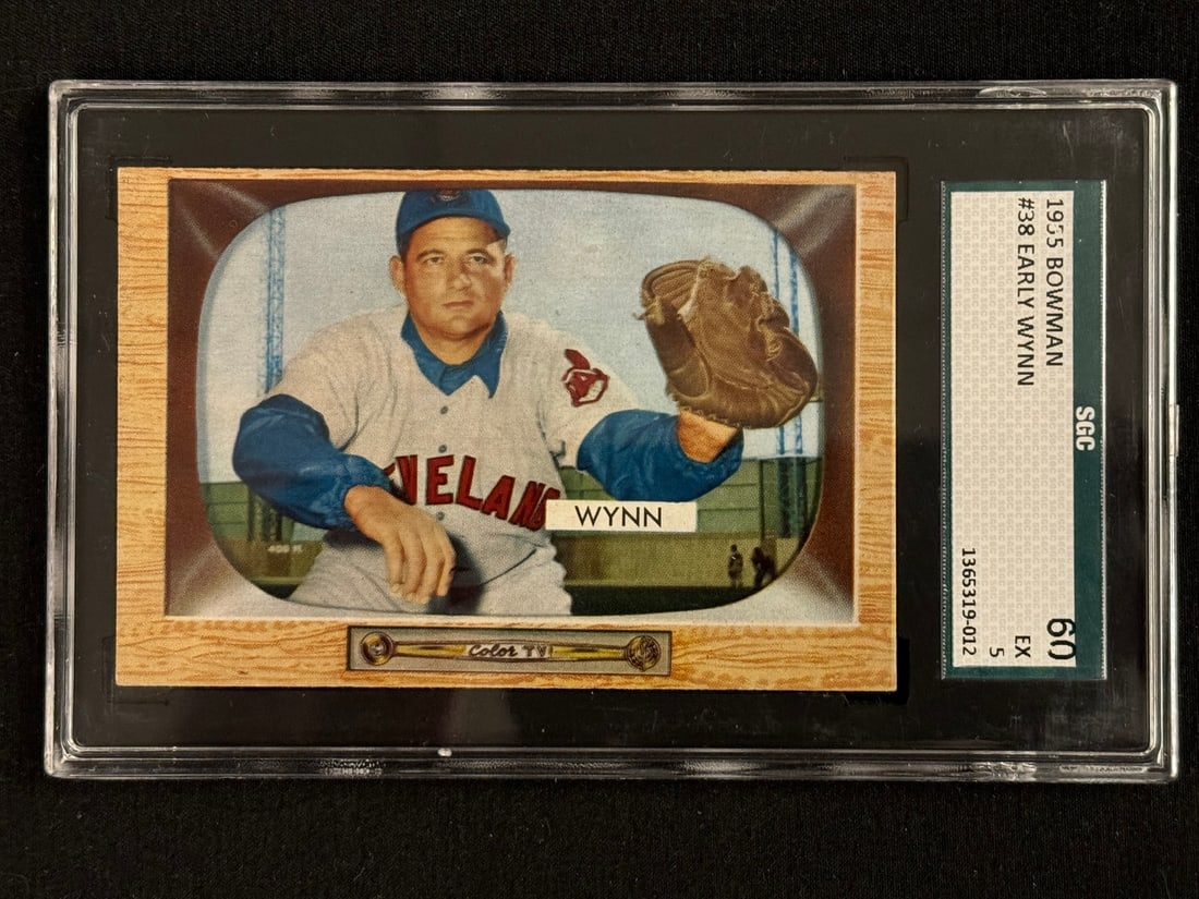 1955 Bowman Early Wynn #38 SGC 60 (1 of 2)