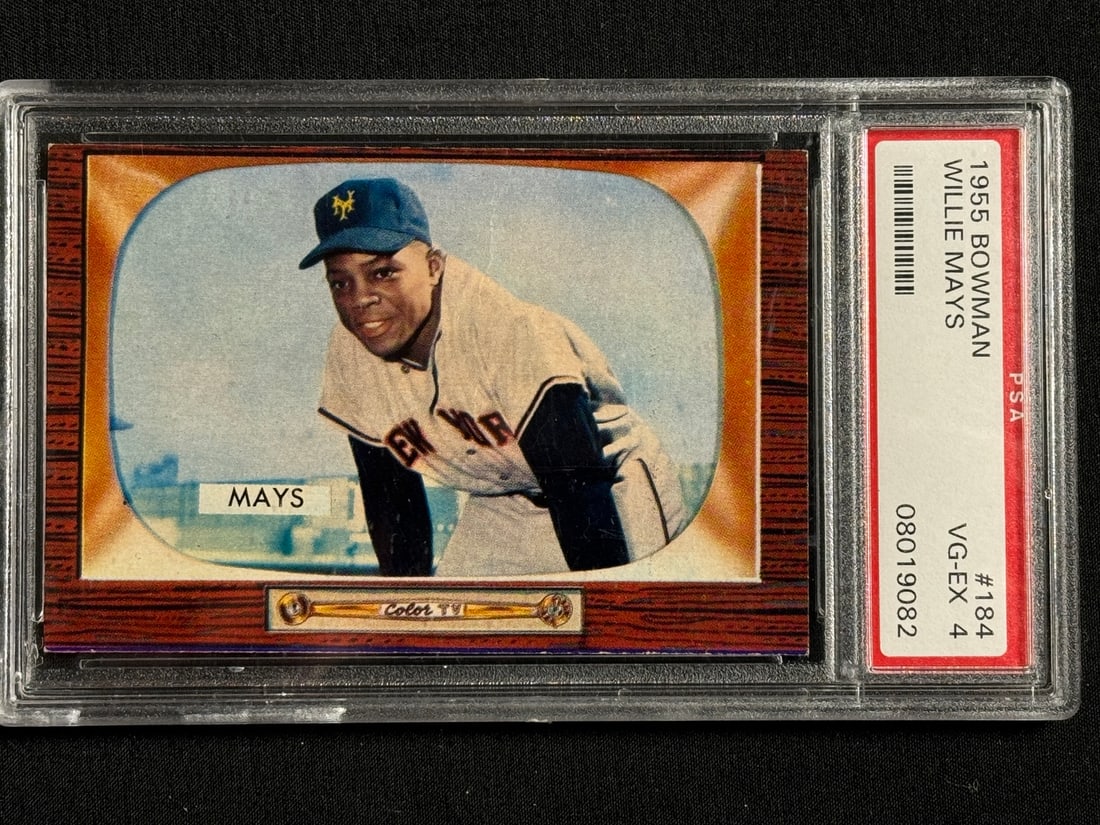 1955 Bowman Willie Mays # 184 PSA 4 (1 of 2)