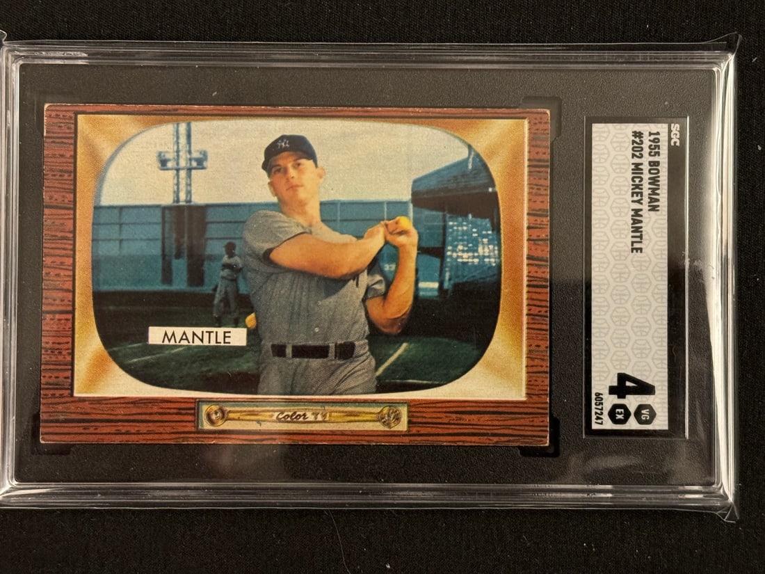 1955 Bowman Mickey Mantle #202 SGC 4 (1 of 3)