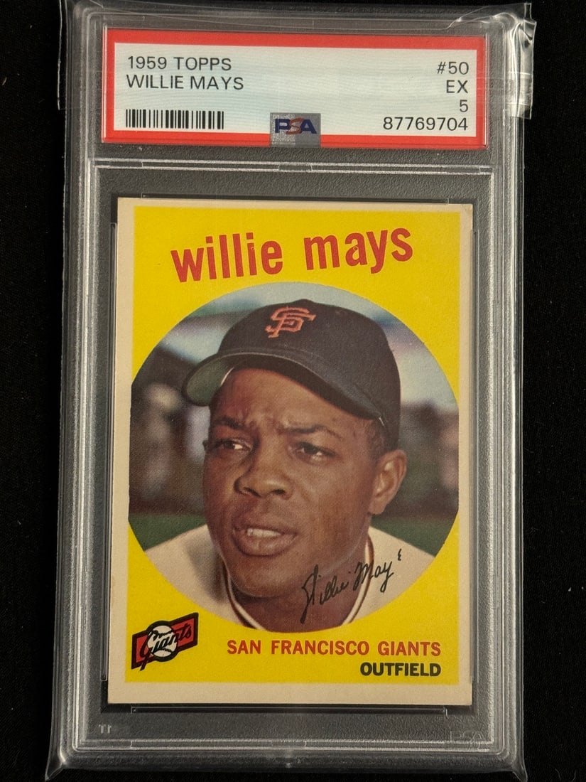 1959 Topps Willie Mays #50 PSA 5: As shown