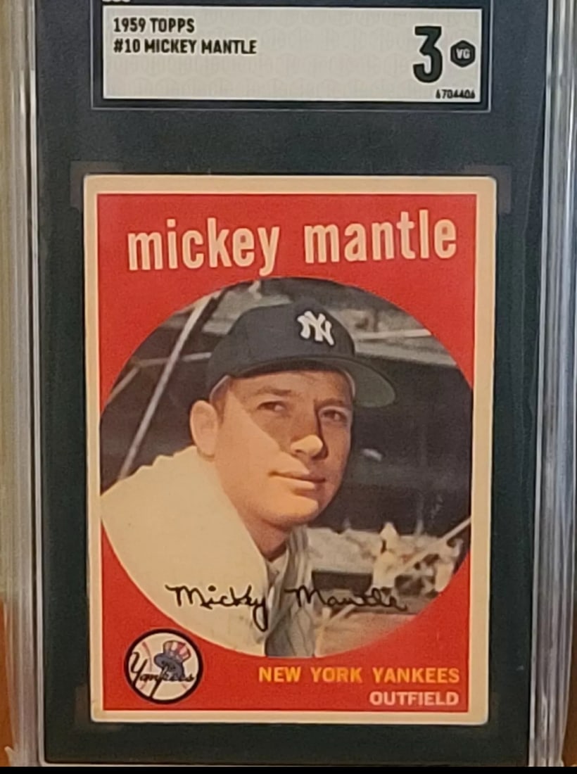 1959 Topps Mickey Mantle #10 SGC 3 (1 of 2)
