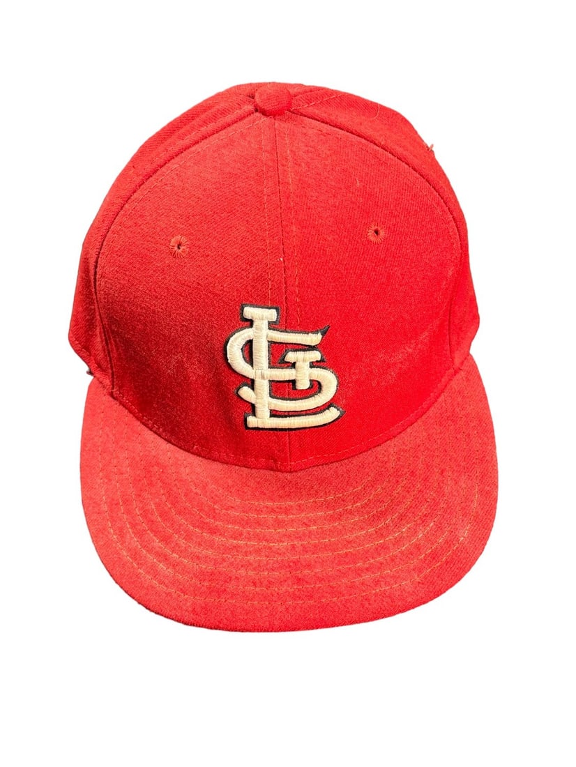 Albert Pujols Game Used St. Louis Cardinals Baseball Cap (1 of 4)