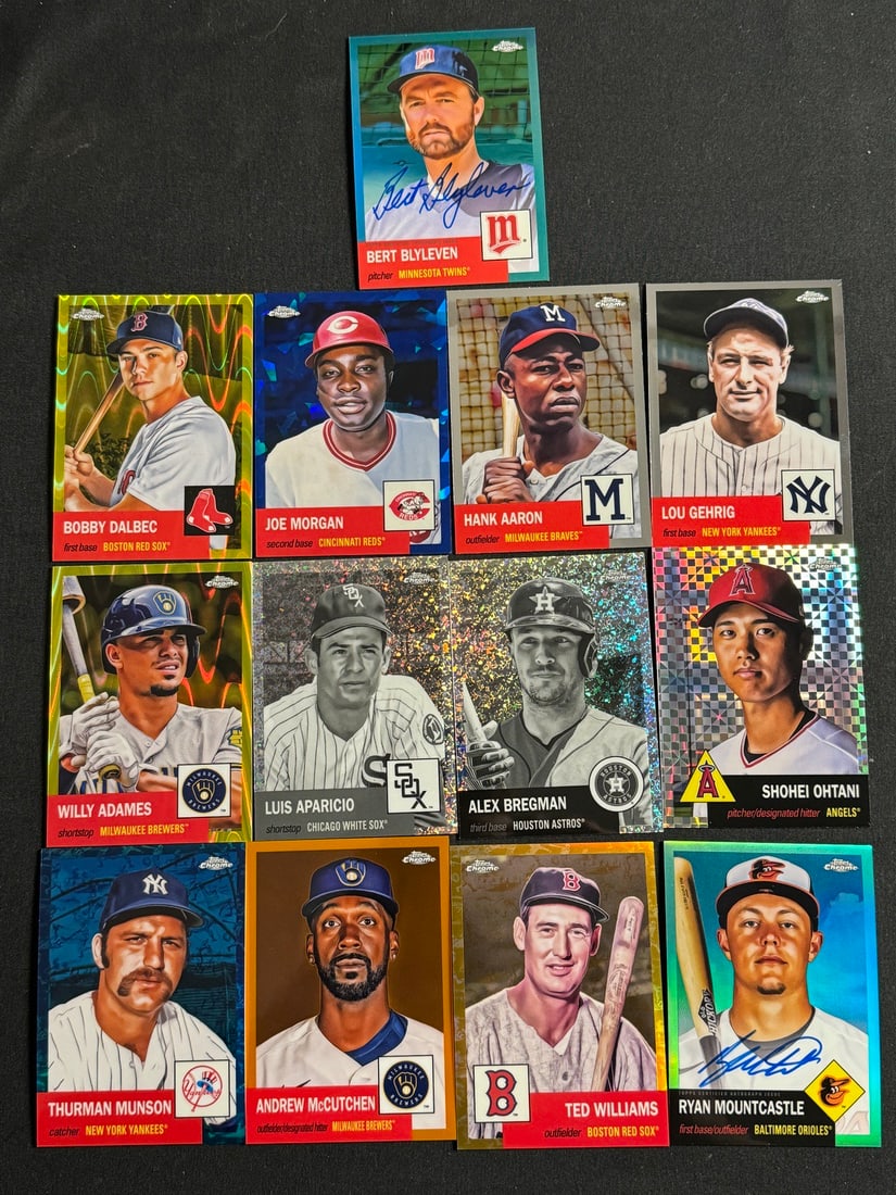 2022 Topps Chrome Anniversary Lot w/ Autograph and numbered Cards (1 of 6)