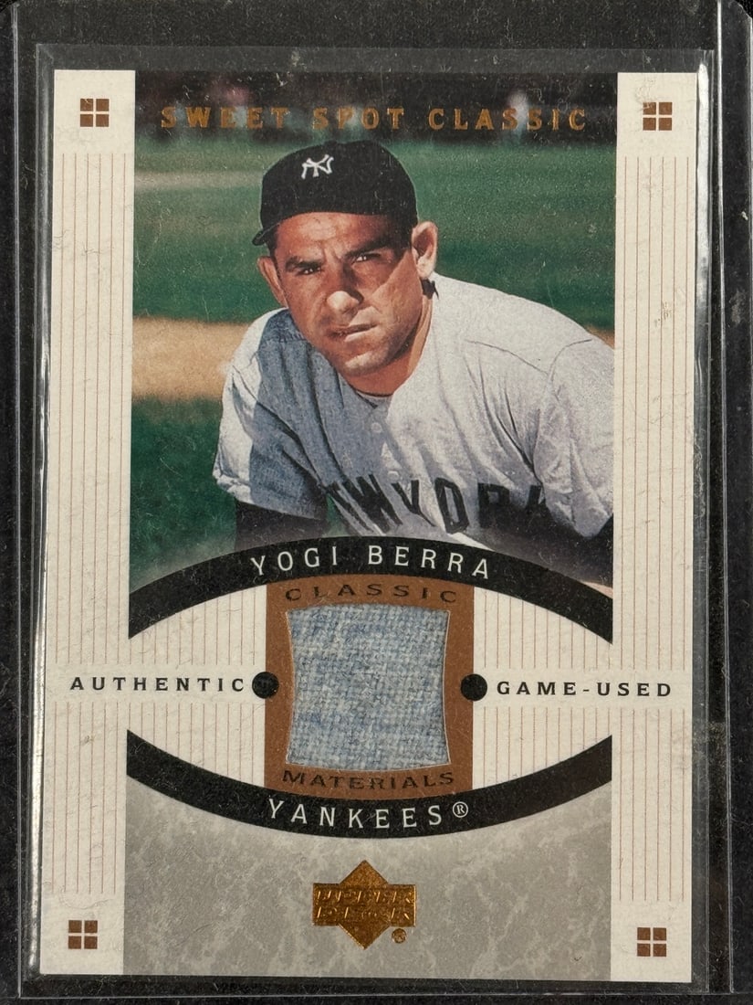 2005 UD Yogi Berra Game Used Jersey: As shown