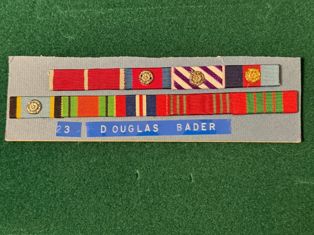 Sir Douglad Bader's Medal Riibons Set (1 of 1)