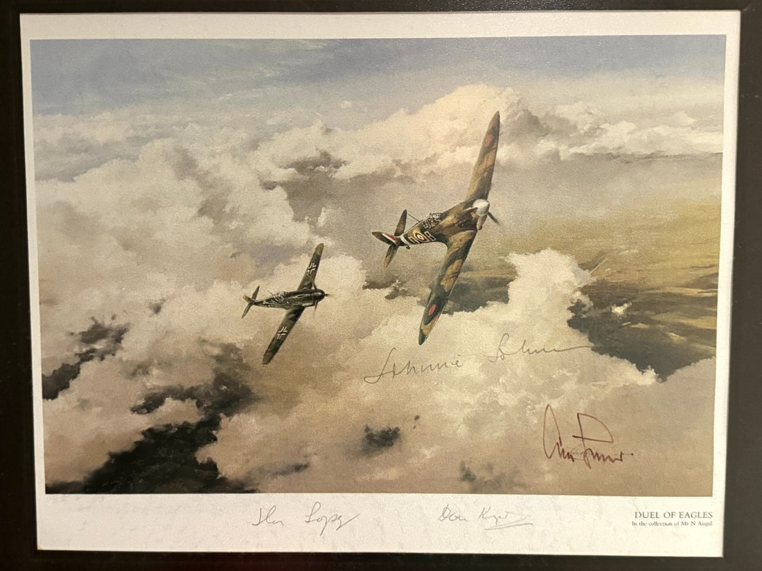 1990 Duel of Eagles Print Signed - Johnie Johnson, Don Lopez (1 of 2)
