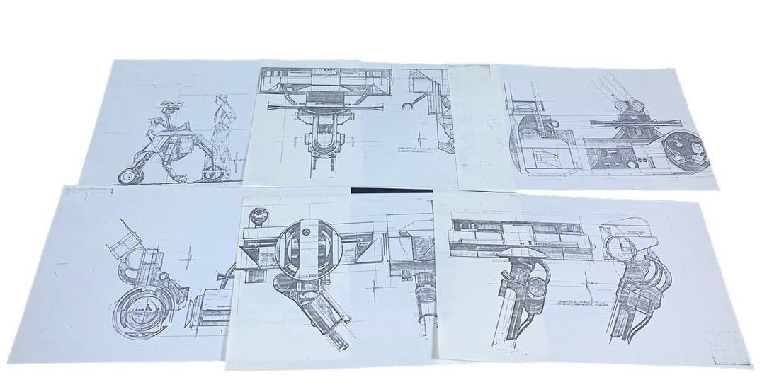 Very rare SYD Mead Production copies from the movie Short Circuit. (1 of 7)