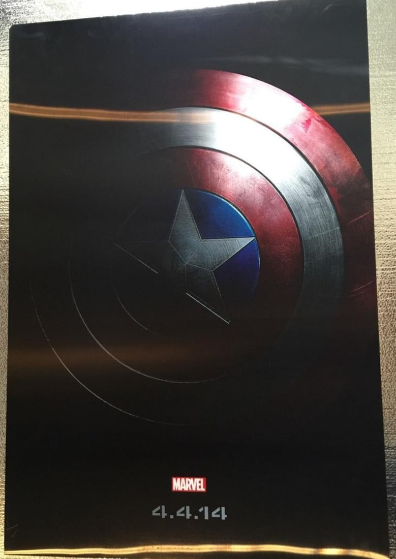 Rare Captain America 2014 3d Film Poster (1 of 1)