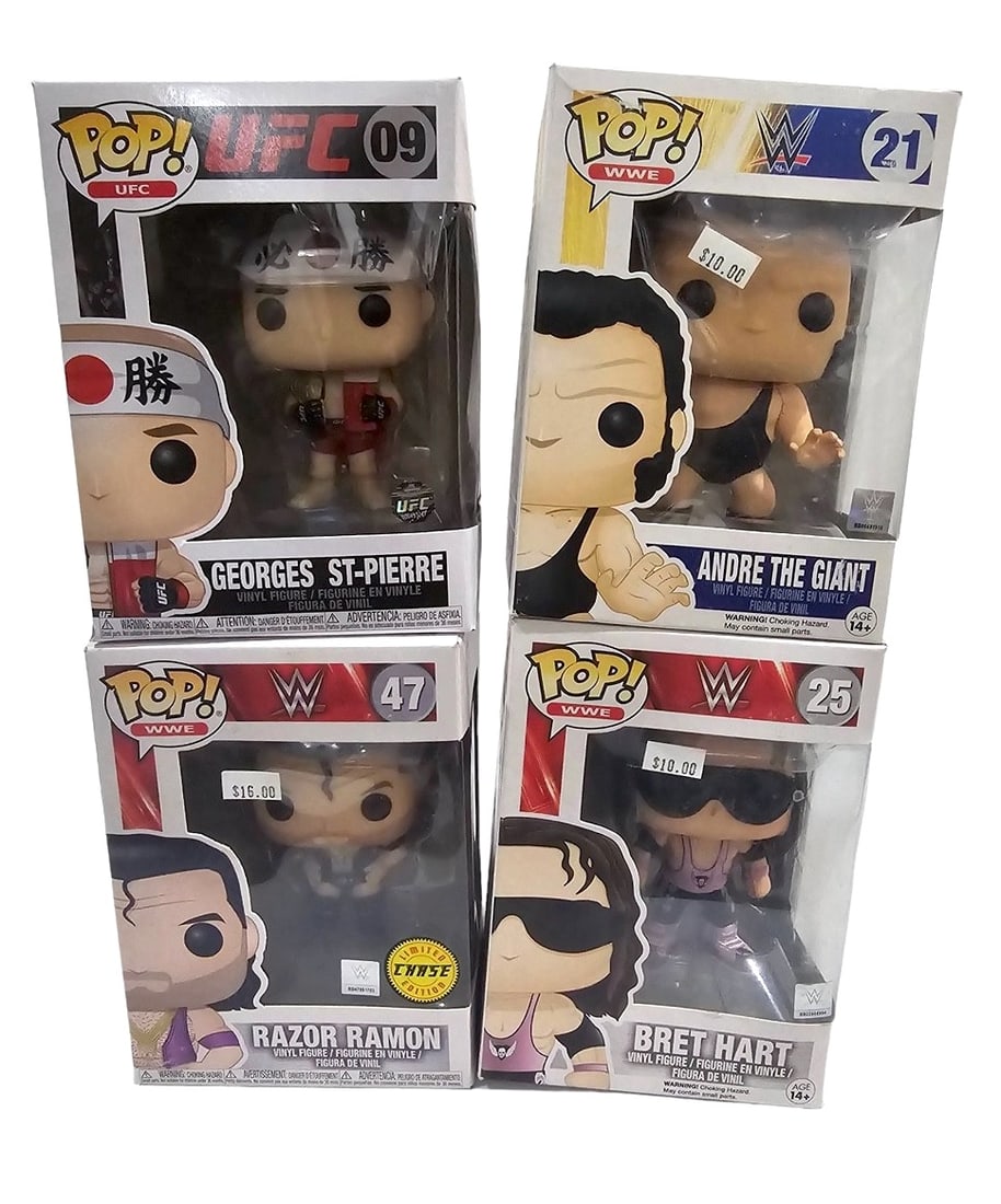 Funko Pop Lot WWE UFC 09 21 47 25 St-Pierre Giant Ramon Hart Manchezster Chelsea Arenal (1 of 1)