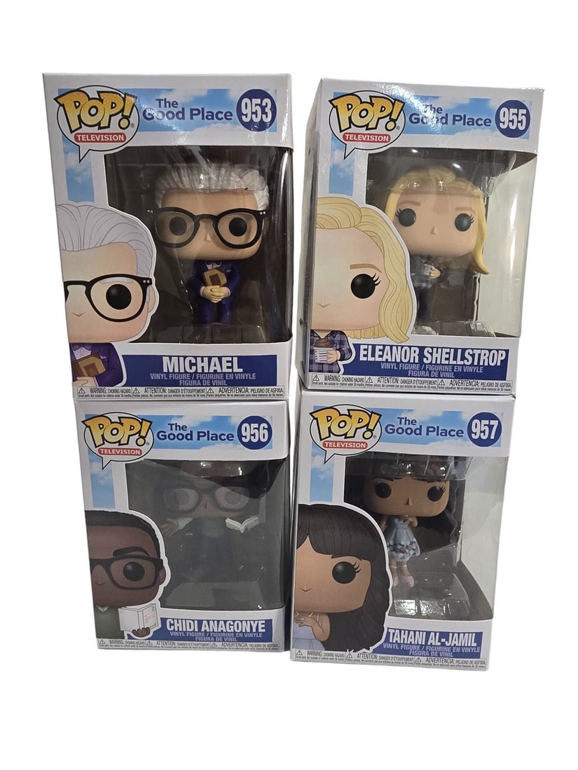 Funko Pop Lot The Good Place Michael Elenor Chidi Tahani  953 955 956 957 (1 of 1)