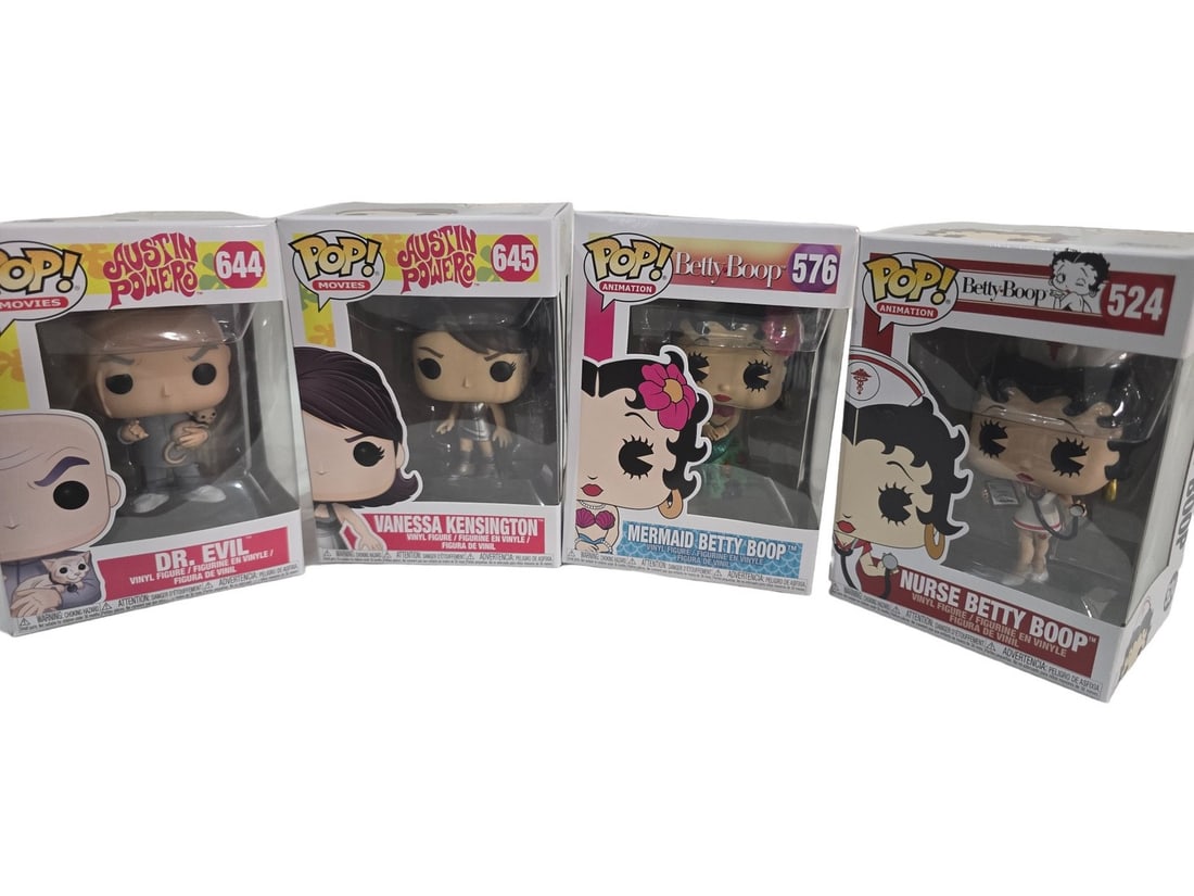 Funko Pop Lot Austin Powers Dr Evil 644 Vanessa 645 Betty Boop 576 & 524 (1 of 1)