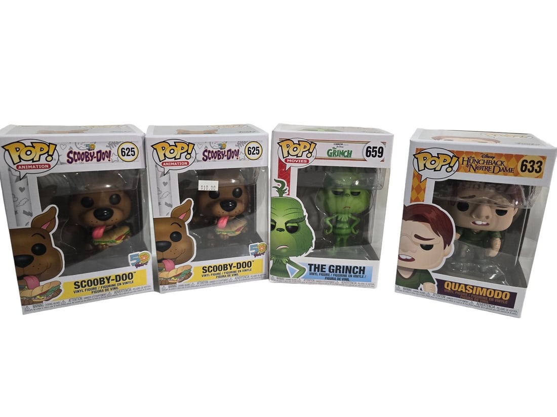 Funko Pop Lot Scooby Doo 625 x2 Grinch 659 Quasimodo 633 (1 of 1)