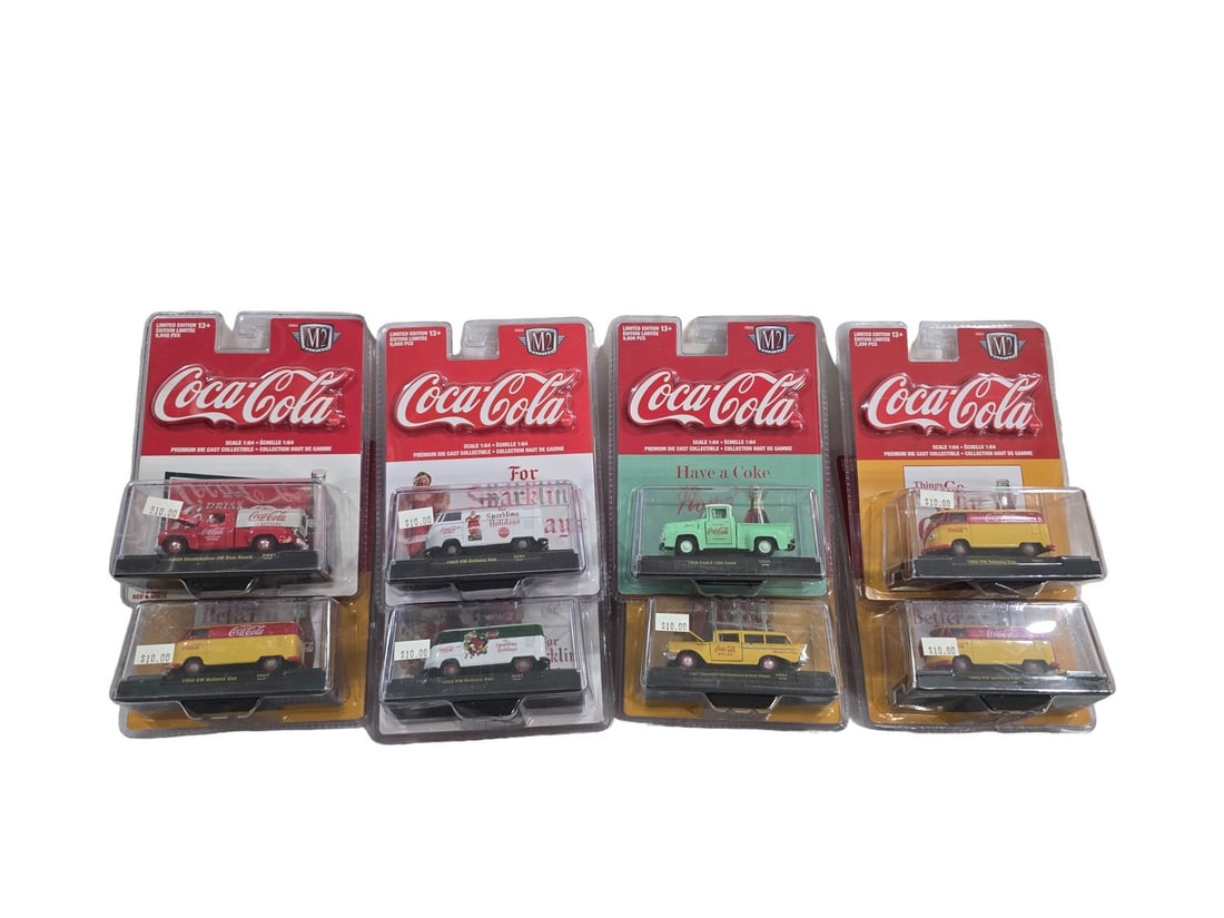 Rare M2 Machines Coca-Cola Release Partial Set 8 Vehicles Total (1 of 1)