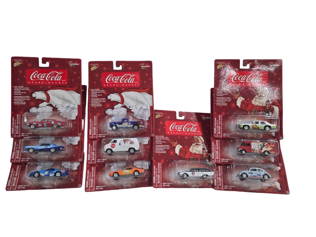 Johnny Lightning Coca Cola Brand Almost complete set. Missing 8 & 9. 10 vehicles total (1 of 1)