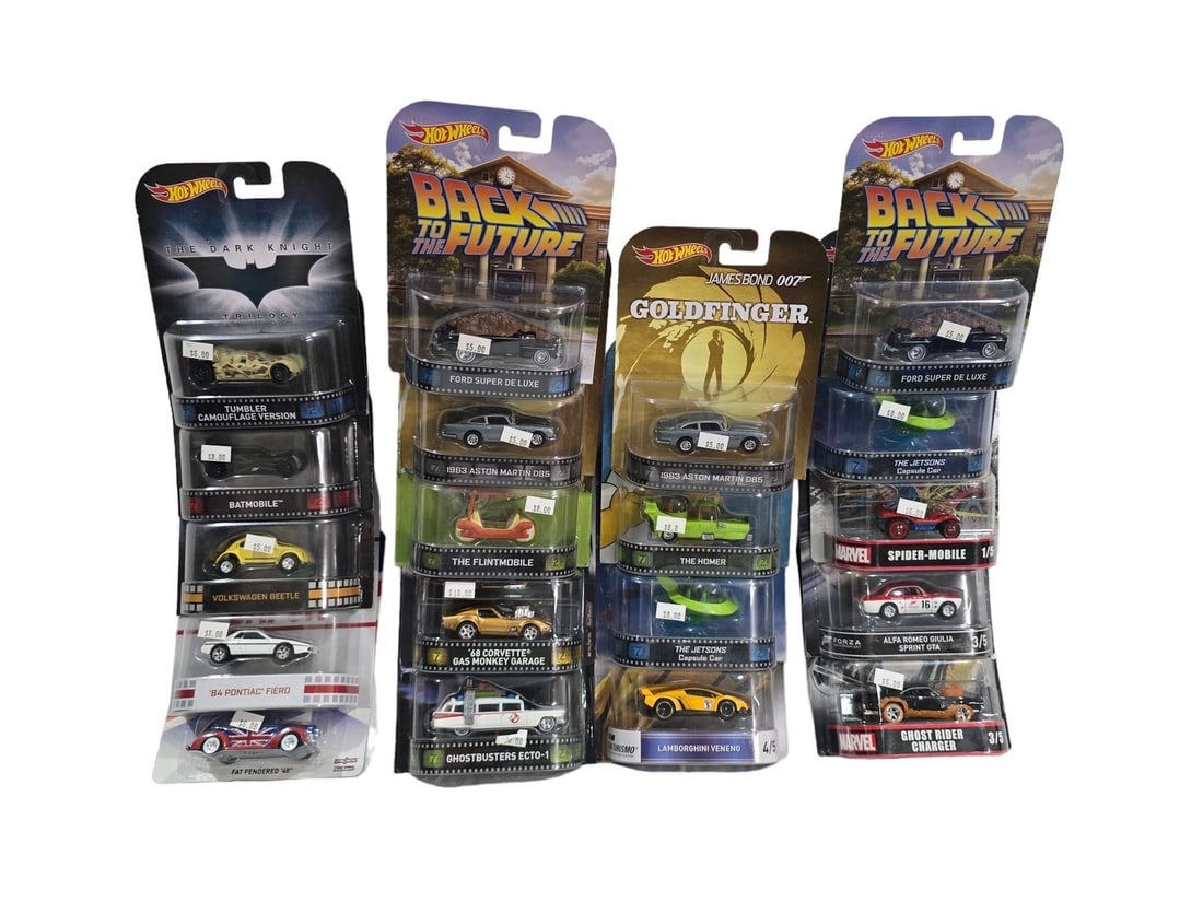 HotWheels Lot Movies TV Shows 19 vehicles cars many hard to find (1 of 1)