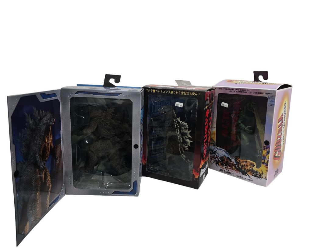 Rare 3 action figure set of Godzilla King of the Monsters Japan (1 of 1)