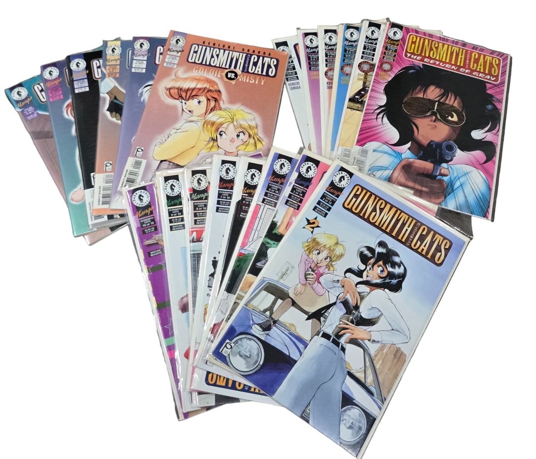 Gunsmith Cats 3 partial mini series sets, each missing 1 or 2. 20 total comics (1 of 1)