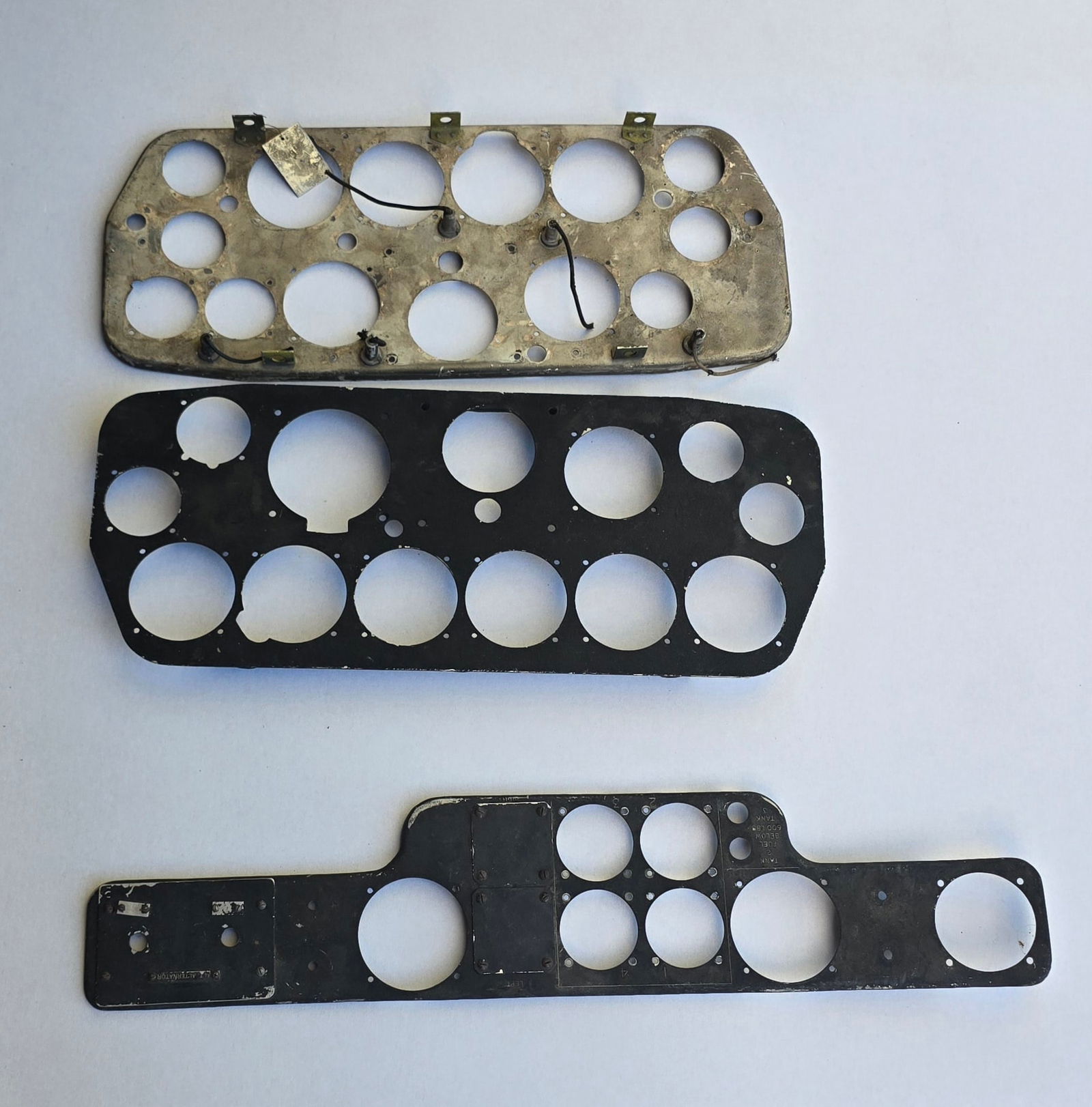 WWII Era Airplane cockpit gauge panels (1 of 5)