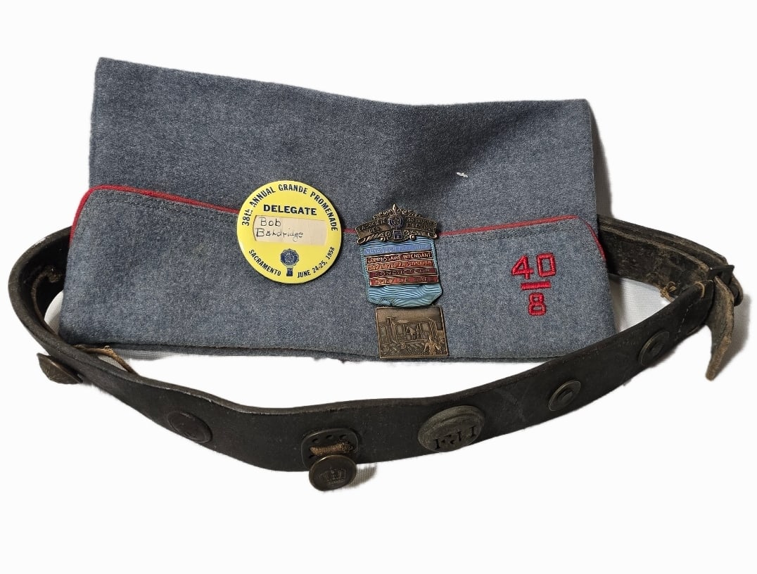 WWI veterans cap & german HATE belt (1 of 4)