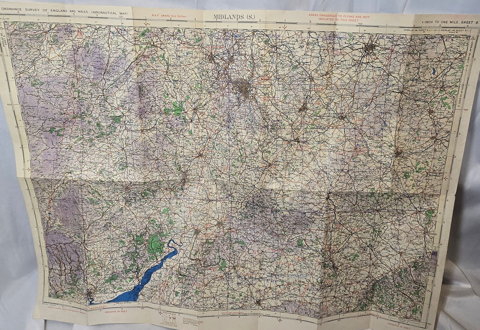 WWII RAF Map Lot 1 (1 of 5)