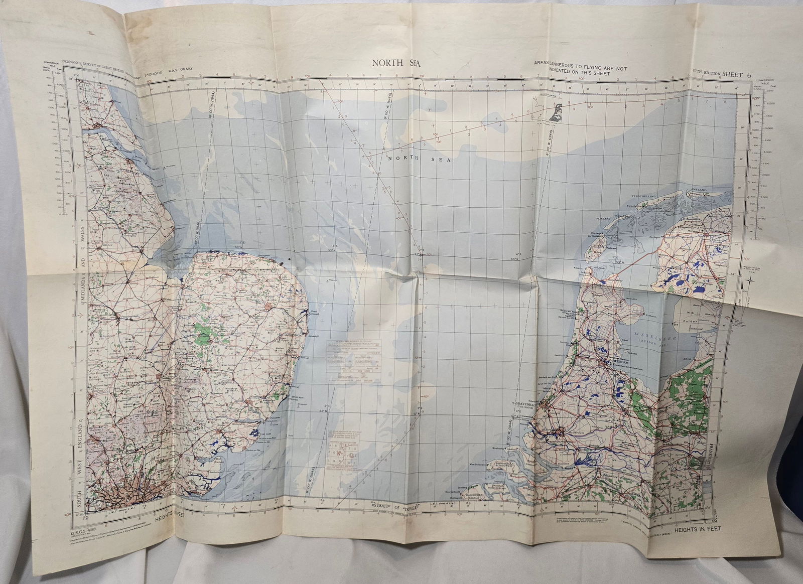 WWII RAF Map Lot 5 (1 of 3)