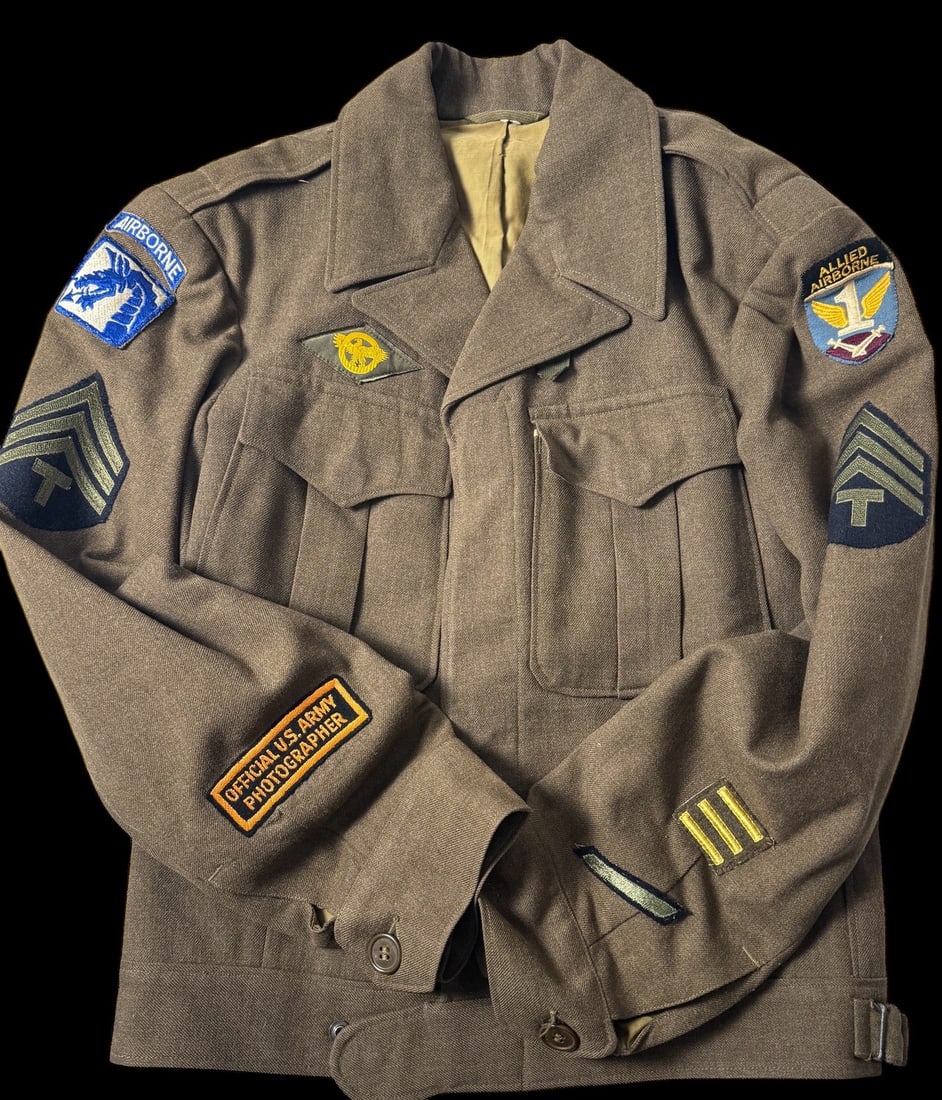 WWII 18th AB and Allied Airborne Ike Jacket Photographer (1 of 6)