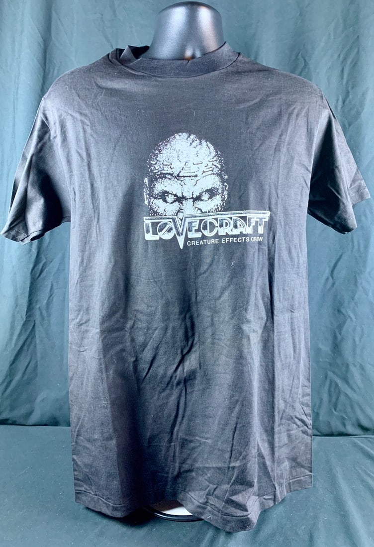 Original Vintage Alterian Studios makeup effects crew shirt for the horror film, Lovecraft: Item as Shown