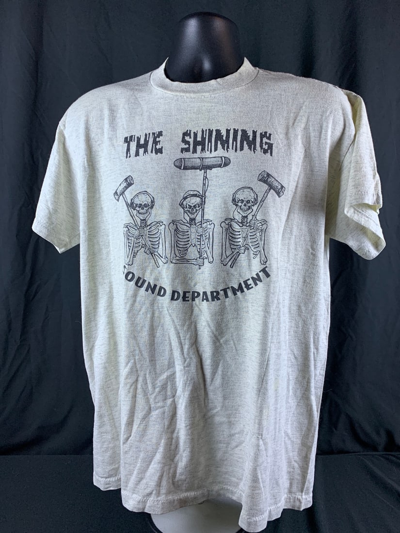 Original Vintage Coffey Sound Studios crew shirt for the cult classic film, The Shining: Item as shown