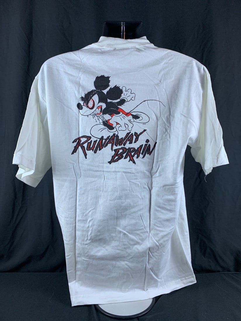 Incredibly RARE original vintage cast and crew shirt for the 1995 Walt Disney Film, Runaway Brain (1 of 8)