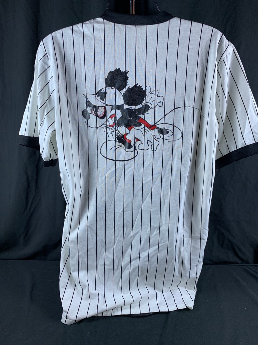Vintage cast and crew jersey style shirt for the 1995 Walt Disney film,Runaway Brain: Item as shown