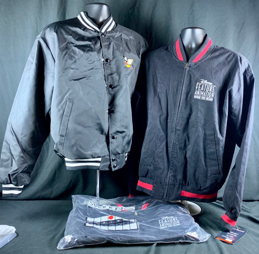 Lot of original vintage Walt Disney Feature Animation studios cast and crew jackets (1 of 6)