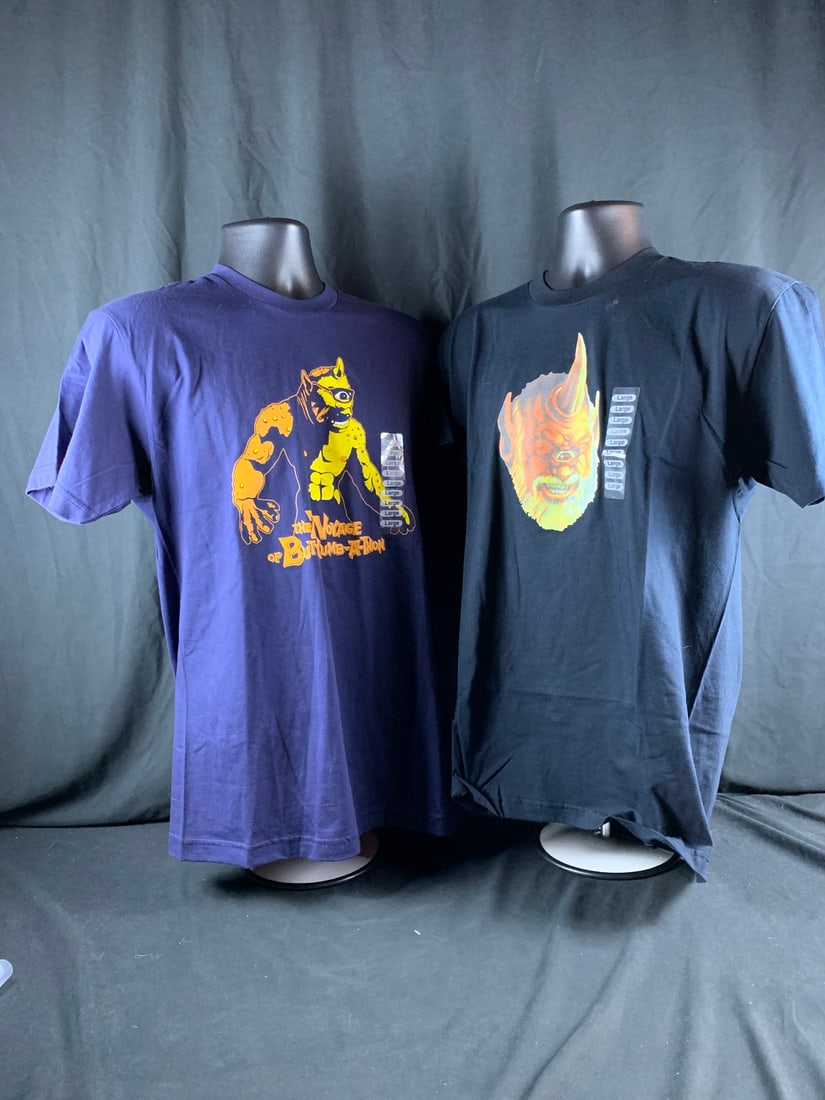 Lot of 2 original vintage NOS The 7th voyage of Butt-numb-a-thon Promotional Shirts (1 of 5)