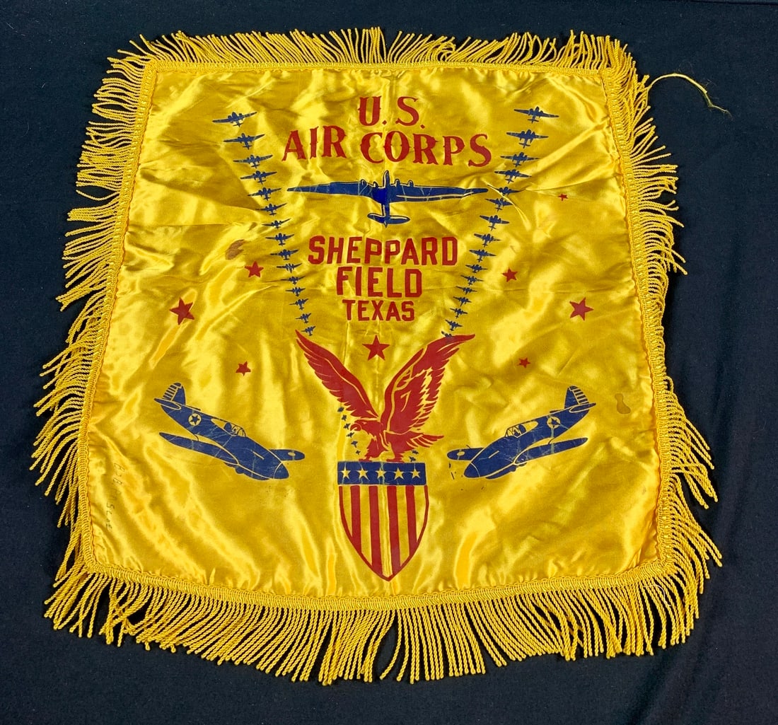 Named WW2 WWII USAAF Sheppard Field Texas sweetheart pillow cover (1 of 4)
