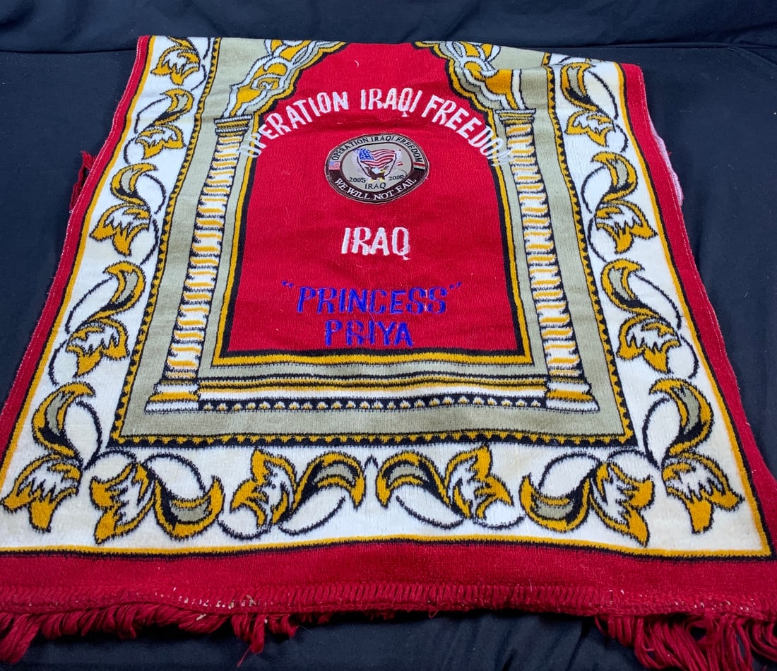 Operation Iraqi Freedom Princess Priya prayer rug (1 of 3)